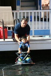 Lake Powell Day 4 Kids Behind Boat 2010-09-09 056
